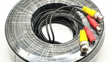 Cablu video si alimentare 20 metri LN-EC04-20M conectori DC si BNC Video Power: 26 AWG Insulation: 1.3mm Colourless PE Power Co
