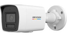 Camera de supraveghere IP Bullet 4MP ColorVu Hikvision DS-2CD1047G2H-LIU (4MM) cu lentila fixa de 4mm