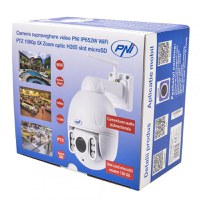 Camera supraveghere video PNI IP652W WiFi PTZ 1080p 2MP 5X Zoom optic, stand-alone, H265 slot microSD Night Vision 50m IP66 Alar - 3