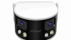 Camera Supraveghere WiFi SriHome SH070 – 4MP, Imagine Panoramica 180°, AI Avansat, IP66 - Produs Resigilat