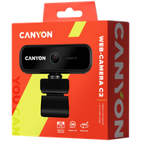 CANYON C2 720P HD 1.0Mega fixed focus webcam with USB2.0. connector, 360° rotary view scope, 1.0Mega pixels, built in MIC, Resol - 3