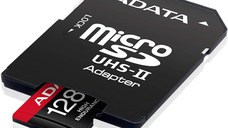 Card de Memorie MicroSD ADATA, 128GB, Adaptor SD, Class 10