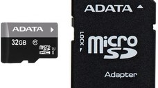 Card de Memorie MicroSD ADATA 32Gb, Adaptor SD, Class 10