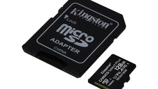 Card de Memorie MicroSD Kingston Canvas GO Plus, 128GB, Adaptor SD, Class 10