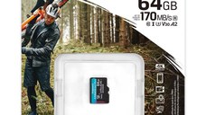 Card de Memorie MicroSD Kingston Canvas GO Plus, 64GB, Adaptor SD, Class 10