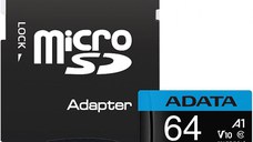 Card de memorie Premier MicroSDXC/SDHC, 64GB, Class 10, cu adaptor