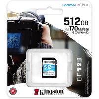 Card de Memorie SD Kingston Canvas GO Plus, 512GB, Class 10 - 1