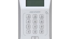 Cititor standalone cu tastatura si card proximitate Hkvision DS-K1T802E, suporta cartele EM 125Khz, capacitate 3000 carduri si 1