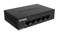 D-Link Switch DGS-105GL, 5 porturi Gigabit, Capacity 10Gbps, desktop, faramanagement, metal, negru, fara ventilator, D-Link Gree - 3