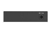 D-Link Switch DGS-105GL, 5 porturi Gigabit, Capacity 10Gbps, desktop, faramanagement, metal, negru, fara ventilator, D-Link Gree - 1
