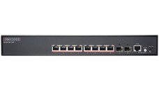 EDGECORE 8 ports 10/100/1000Base-T + 2G SFP uplink ports with 8 port PoE (125W)