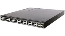 Edgecore AS4630-54PE, 48-Port GE RJ45 port PoE++, 4x25G SFP+, 2 port 100G QSFP28 for stacking, Broadcom Trident 3, Dual-core I