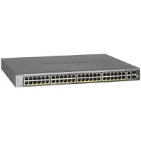 Gigabit Stackable Smart Switch (48 GE ports, 4 10G ports, PoE+) 4 Dedicated, 2 Copper and 2 Fiber (S3300 series S3300-52X-PoE+) - 1