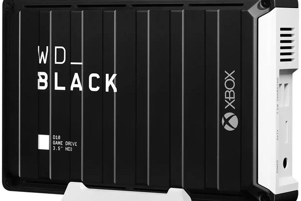 HDD Extern WD Black D10 Game Drive for Xbox 12TB, USB 3.2 Gen 1, 2x 7.5W USB Type-A charging ports to charge your gear , Black