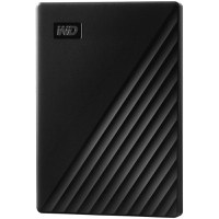 HDD Extern WD My Passport 2TB, 256-bit AES hardware encryption, Backup Software, Slim, USB 3.2 Gen 1 Type-A up to 5 Gb/s, Black - 1