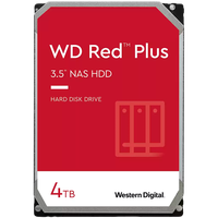 HDD NAS WD Red Plus 4TB CMR, 3.5'', 256MB, 5400 RPM, SATA 6Gbps, TBW: 180 - 1