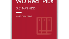 HDD NAS WD Red Plus 6TB CMR, 3.5'', 256MB, 5400 RPM, SATA 6Gbps, TBW: 180