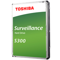 HDD Video Surveillance TOSHIBA S300 CMR (3.5'' 4TB, 7200RPM, 256MB, SATA 6Gbps, RV Sensor), bulk - 1
