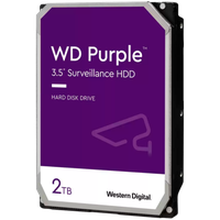 HDD Video Surveillance WD Purple 2TB CMR, 3.5'', 256MB, 5400 RPM, SATA, TBW: 180 - 1