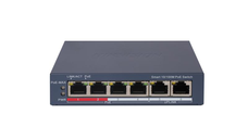 Hikvision DS-3E1106P-EI Switch PoE: 4 porturi PoE de 10/100 Mbps si 2 porturi RJ45