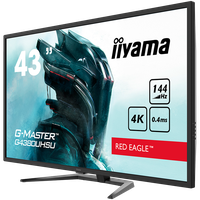 IIYAMA G4380UHSU-B1, 43" VA-panel, Pro-Gaming, G-Master Red Eagle, UHD 3840x2160@144Hz, 0,4ms (MPRT), 550cdm² HDR, FreeSync, Spe - 3