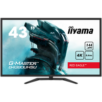 IIYAMA G4380UHSU-B1, 43" VA-panel, Pro-Gaming, G-Master Red Eagle, UHD 3840x2160@144Hz, 0,4ms (MPRT), 550cdm² HDR, FreeSync, Spe - 1