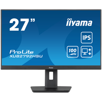 IIYAMA Monitor LED XUB2792HSU-B6 27" IPS Slim-line 1920 x 1080 @100Hz 250 cd/m² 1300:1 0.4ms HDMI DP 4x USB 3.2 HDCP height, swi - 1