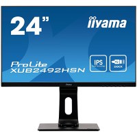 IIYAMA PROLITE XUB2492HSN-B1 23.8" IPS 1920x1080 @75Hz USB-C Dock 65W + LAN, HDMI, DP, Full Ergo - 1