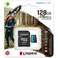 Kingston 128GB microSDXC Canvas Go Plus 170R A2 U3 V30 Card + ADP EAN: 740617301182 - 5