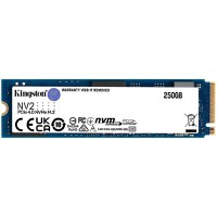 Kingston 250GB NV2 M.2 2280 PCIe 4.0 NVMe SSD, up to 3000/1300MB/s, 80TBW, EAN: 740617329889 - 1