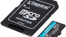 Kingston 64GB microSDXC Canvas Go Plus 170R A2 U3 V30 Card + ADP EAN: 740617301045