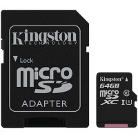 Kingston 64GB micSDXC Canvas Select Plus 100R A1 C10 Card + ADP EAN: 740617298697 - 1