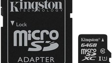 Kingston 64GB micSDXC Canvas Select Plus 100R A1 C10 Card + ADP EAN: 740617298697