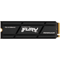 KINGSTON FURY Renegade 1TB SSD with Heatsink, M.2 2280, PCIe 4.0 NVMe, Read/Write 7300/6000MB/s, Random Read/Write: 900K/1000K I - 1
