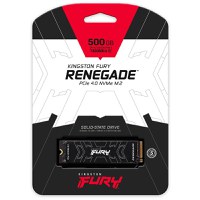 KINGSTON FURY Renegade 500GB SSD, M.2 2280, PCIe 4.0 NVMe, Read/Write 7300/3900MB/s, Random Read/Write: 450K/900K IOPS - 3