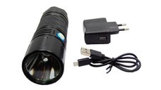 Lanterna LED metalica cu 3 acumulatori litiu L18650