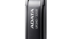 Memorie USB Flash Drive ADATA UR340, 32GB, USB 3.2, black metalic