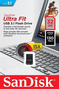 Memorie USB Flash Drive SanDisk Ultra Fit, 32GB, USB 3.1 - 1