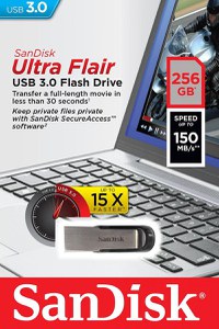 Memorie USB Flash Drive SanDisk Ultra Flair, 256GB, USB 3.0 - 2