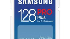 Micro Secure Digital Card Samsung, PRO Plus, 128GB, MB-SD256S/EU, Clasa U1, V10, pana la 120MB/S