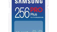 Micro Secure Digital Card Samsung, PRO Plus, 265GB, MB-SD256S/EU, Clasa U1, V10, pana la 120MB/S