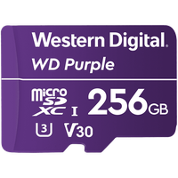 MicroSDXC Card WD Purple SC QD101 Ultra Endurance 256GB, SDA 6.0, Speed Class 10, TBW 128 - 1