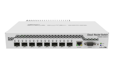 MIKROTIK ETHERNET SW 8P SFP+, CRS309-1G-8S+IN, Procesor: 98DX8208 Dual core, 800 MHz, Dimensiuni: 141 x 115 x 28 mm, RouterOS /