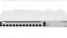 MikroTik Router de retea, CCR2004-1G-12S+2XS Procesor: 1700 MHz, RAM: 4 GB, 128Mb NAND, RouterOS v7, interfata: 1 x 10/100/1000