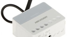 Modul releu AX PRO Hikvision DS-PM1-O1H-WE, 1 x output NO/NC (AC 100~240 V, Max 13A), comunicare 868 MHz two-way wireless, cript