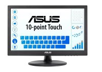 Monitor 15.6" ASUS VT168HR, FWXGA 1366*768, Capacitive 10-point multi- touch, TN, 16:9, 400:1, 220 cd/m2, 90/60, 5 ms, Flicker f - 1
