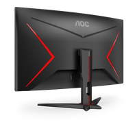 Monitor 31.5" AOC CQ32G2SE/BK, Curved 1500R, Gaming, QHD 2560*1440, 165Hz, 1 ms, VA, WLED, Flicker free, Free sync Premium, 16:9 - 2