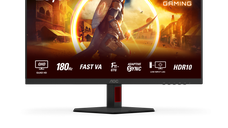 Monitor AOC Q24G4RE, 23.8 inch, rezolutie 2560 x 1440, culoare Negru si Rosu, garantie 3 ani