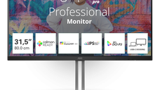 Monitor AOC U32U3CV, 31.5 inch, 3840 x 2160 pixeli, Negru, Garantie 3 ani