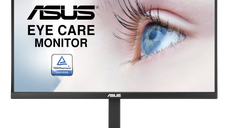 Monitor Asus VA27AQ de 27 inch, rezolutie 2560 x 1440 pixeli, culoare neagra, garantie 3 ani